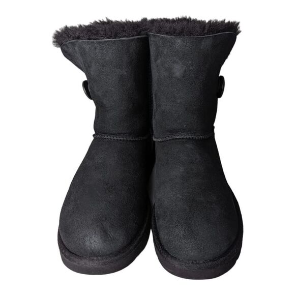 UGG Bailey Bow II Winter Boot 'Black' Size 7 - Picture 4 of 9